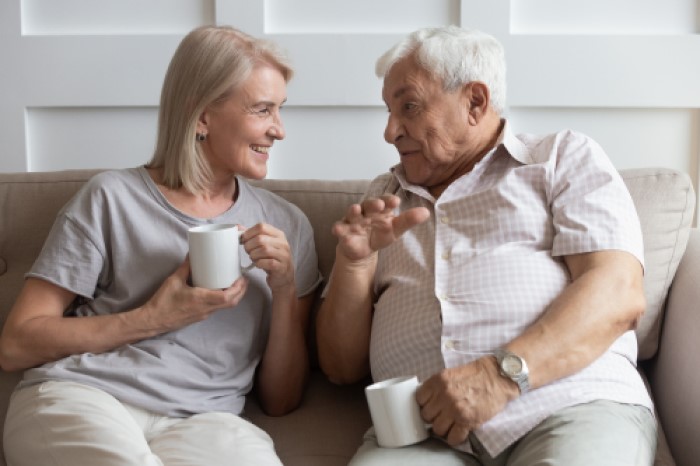Older people on couch Shutterstock fizkes Zooterbee Memory Interviews For Businesses